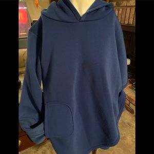 Blue Lg  Fleece Hoodie